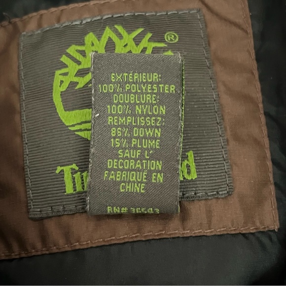 Timberland Men’s Heavyweight Down Puffer Vest Size XL Zip & Snap Closure - Picture 4 of 8